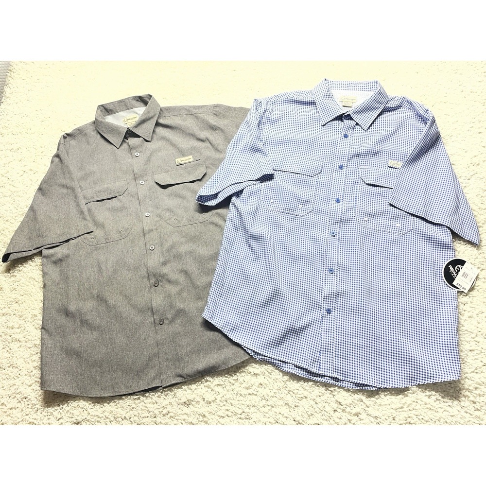 Realtree Lot Of 2 S/S Burton Up Fishing Shirts NEW Men's XL